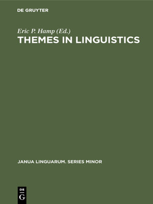 cover image of Themes in Linguistics